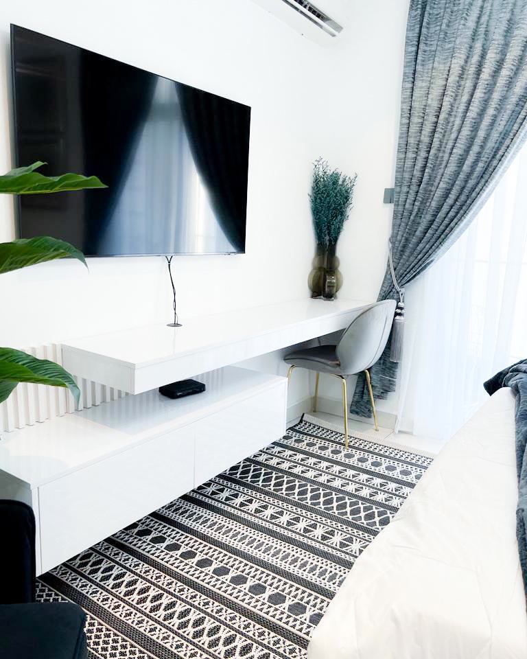 Studio TV and workspace area — Studio | Embassy Gardens