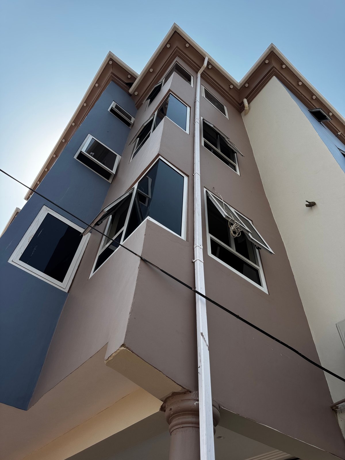 Contemporary building exterior in Accra, Ghana